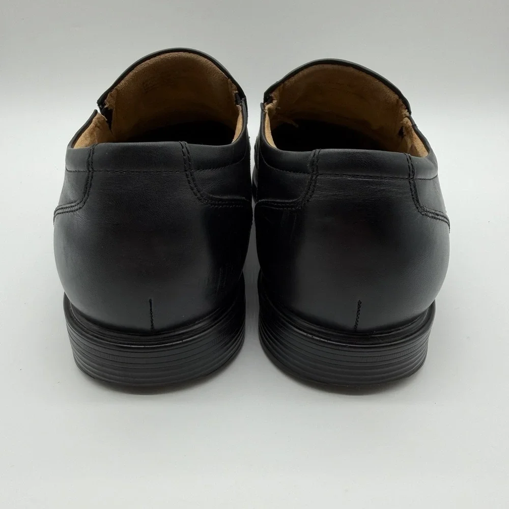 Florsheim Men's Midtown Moc Toe Slip On Black Leather Comfortech Size 12M